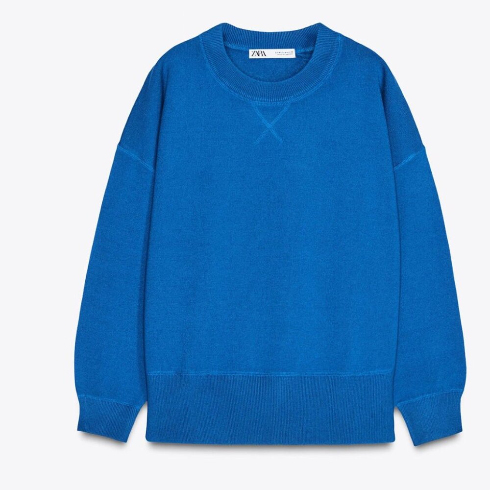 ZARA Plain KNIT Sweatshirt